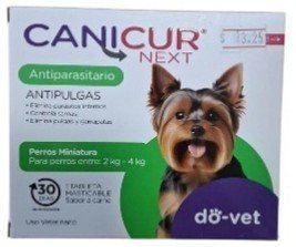 PASTILLAS CANICUR NEXT ANTIPARASITARIO INTERNO Y EXTERNO