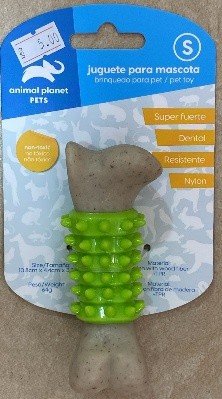 HUESO LIMPEIZA DENTAL RESITENTE  COLOR VERDE NYLON