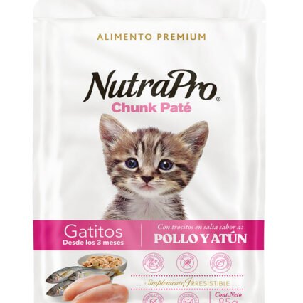 Nutrapro Chunk Pate Gatitos Pollo y Atún