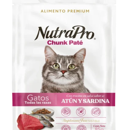 Nutrapro Chunk Pate Gatos Atún y Sardina