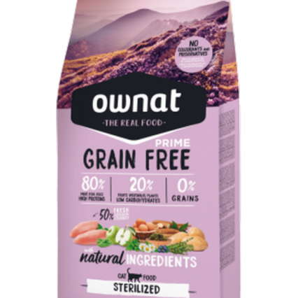 Ownat Grain Free Esterilizados Pollo y Pavo