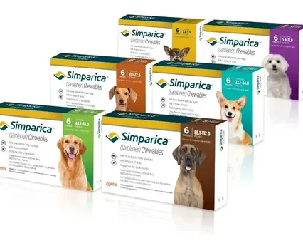 PASTILLAS ANTIPULGAS SIMPARICA 2 MESES