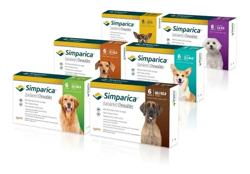 PASTILLAS ANTIPULGAS SIMPARICA 2 MESES