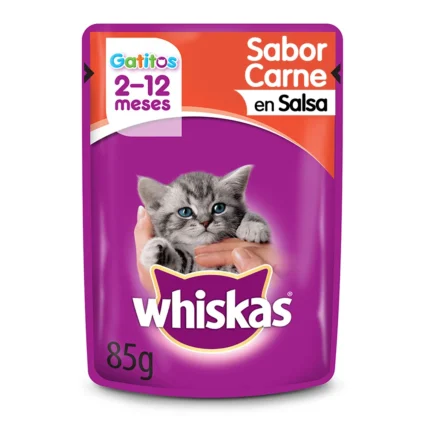 Sobre Wiskas Gatitos Carne